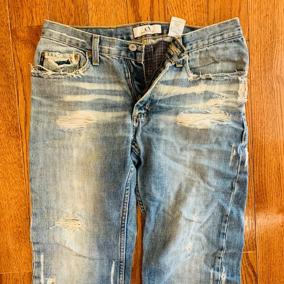 Vintage Distressed Armani Exchange Bootcut Jeans 29 X 30 - Picture 4 of 12